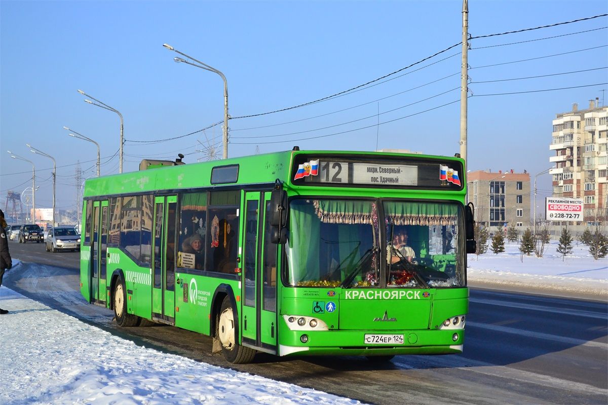 8% автобусов Красноярска в морозы не вышли в рейс