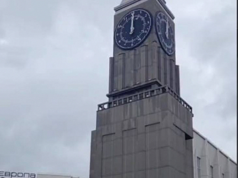 Главные часы Красноярска изменили мелодию . Скриншот видео: t/me/adm_krasnoyarsk