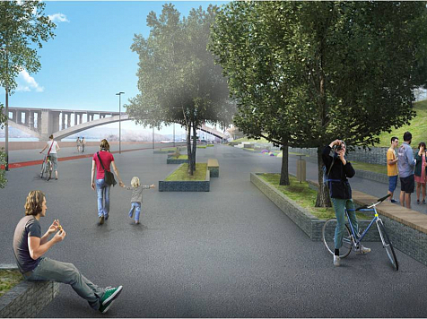 Объявлены торги на реконструкцию набережной: появится велодорожка и ландшафтный парк (эскизы). Фото: 24набережная.рф