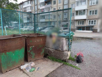 В Красноярском крае обнаружили тело замёрзшего новорожденного в мусорном баке . Фото: krk.sledcom.ru