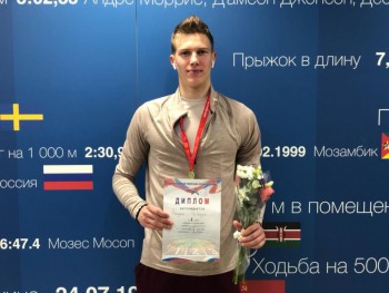 Красноярец Данил Чечела стал чемпионом России в прыжке в длину. Фото: krassputnik.ru