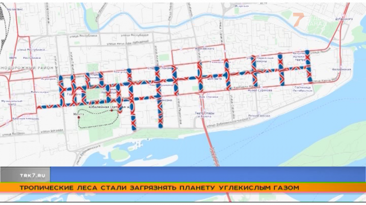 Схема движения 9 мая красноярск