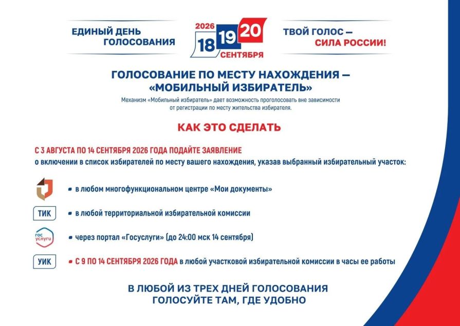 В Красноярском крае началась подача заявлений о голосовании 