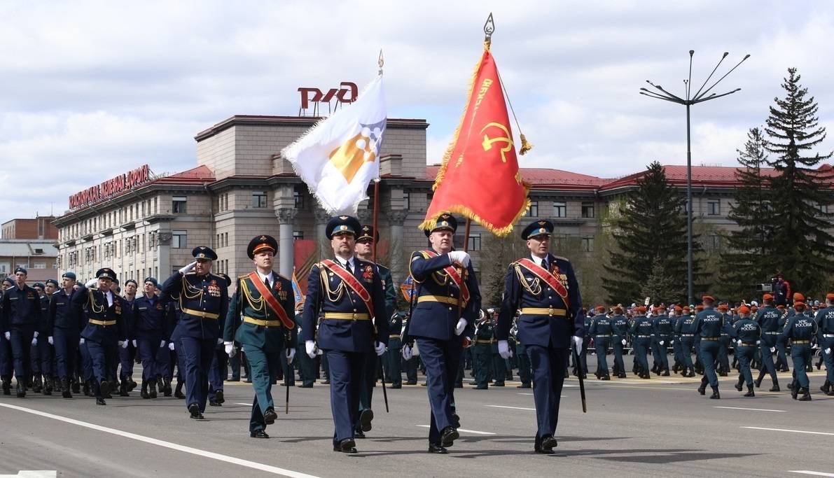 Прямую трансляцию шествия в честь Дня Победы смотрите на «7 канале  Красноярск» — Новости Красноярска на 7 канале