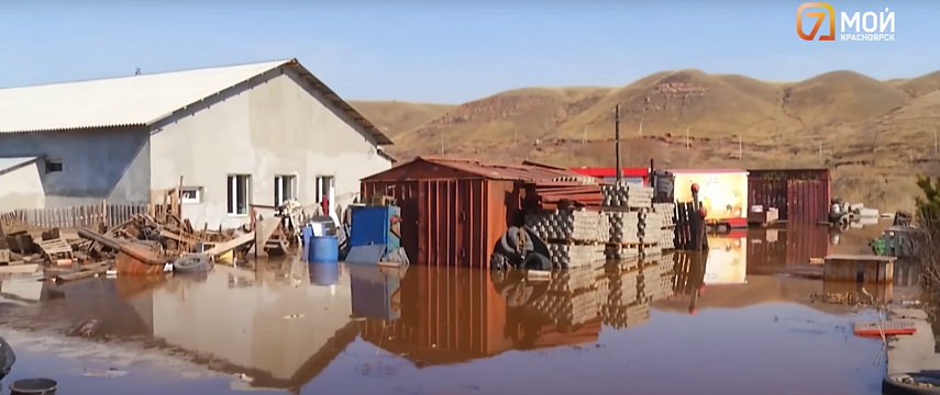 Названы места в Красноярском крае с высоким риском паводков