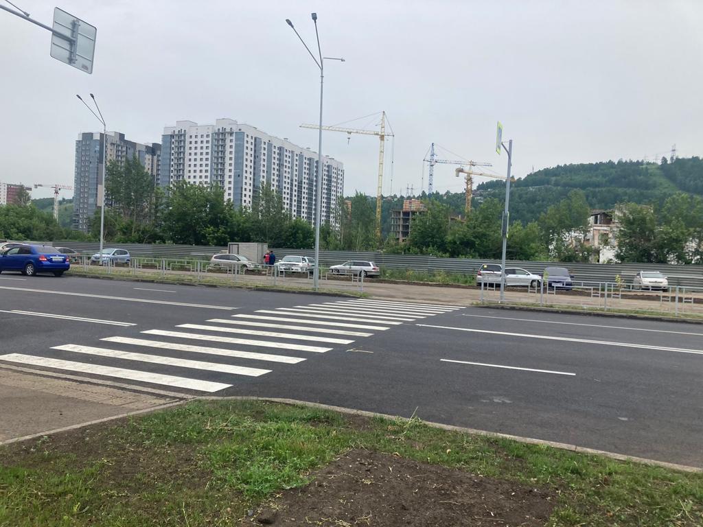 В Красноярске активно строят новые дороги
