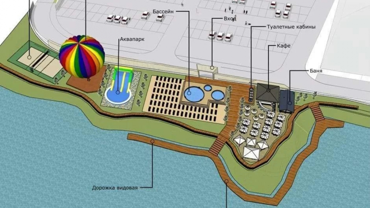 В Красноярске планируется построить новую зону отдыха возле ТРЦ «Комсомолл» 