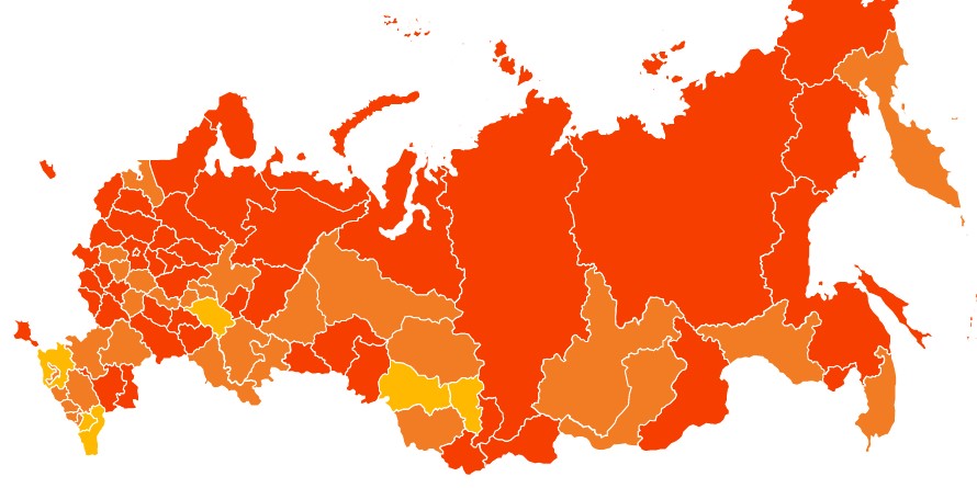 Красноярский край оказался в десятке регионов с плохой ситуацией по ковиду