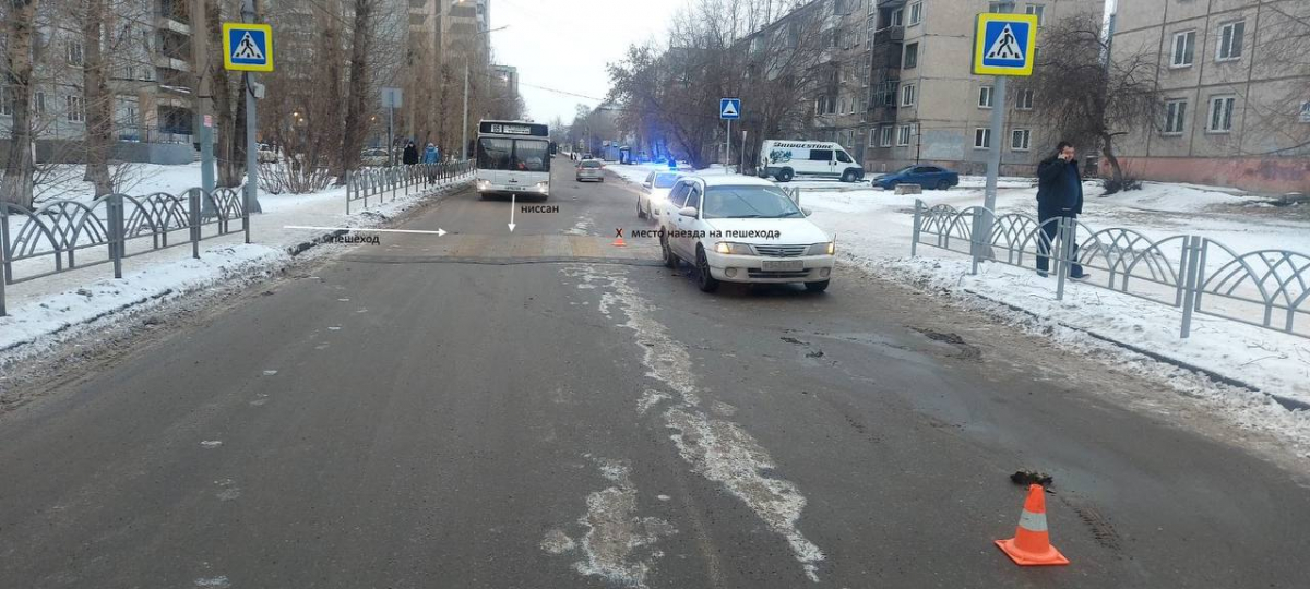 В Красноярске водитель иномарки сбил на «зебре» 8-летнего школьника