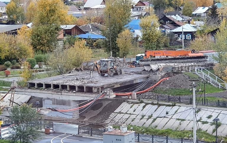Ремонт мостов в Красноярске затягивается до конца осени