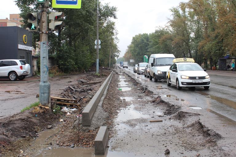 Ремонт улицы Волжская завершат в Красноярске до 17 октября