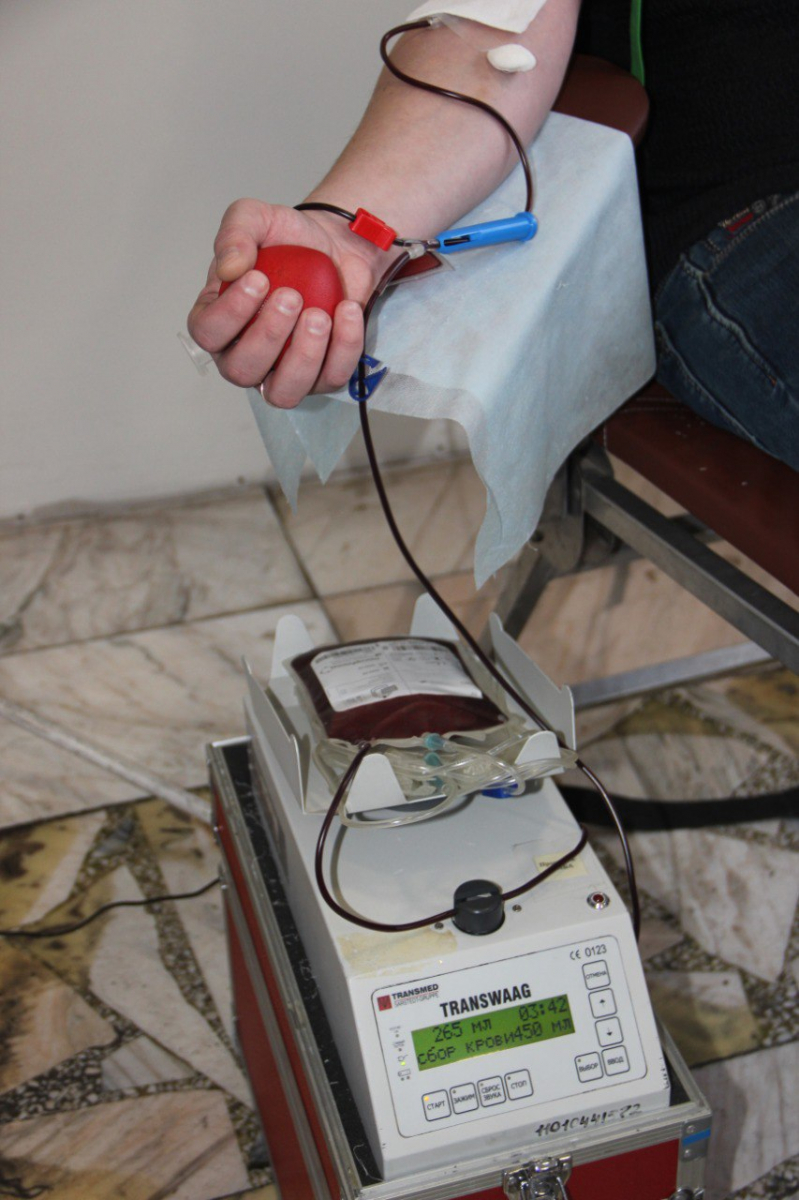В Железнодорожном районе Красноярска собрали 30 литров крови на донорской акции