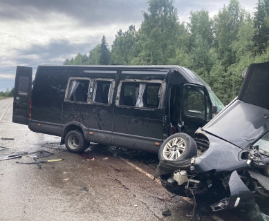 До 11-ти увеличилось число пострадавших в ДТП с автобусом под Красноярском
