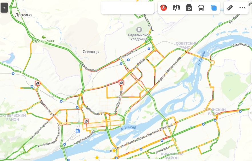 Пробки в красноярске сейчас. Пробки Красноярск онлайн на данный момент. Мероприятия по ликвидации пробок в Красноярске. Пробки Красноярск.