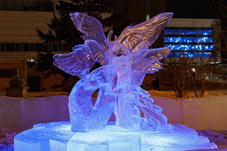 Красноярцы могут онлайн проголосовать за лучшую ледовую скульптуру