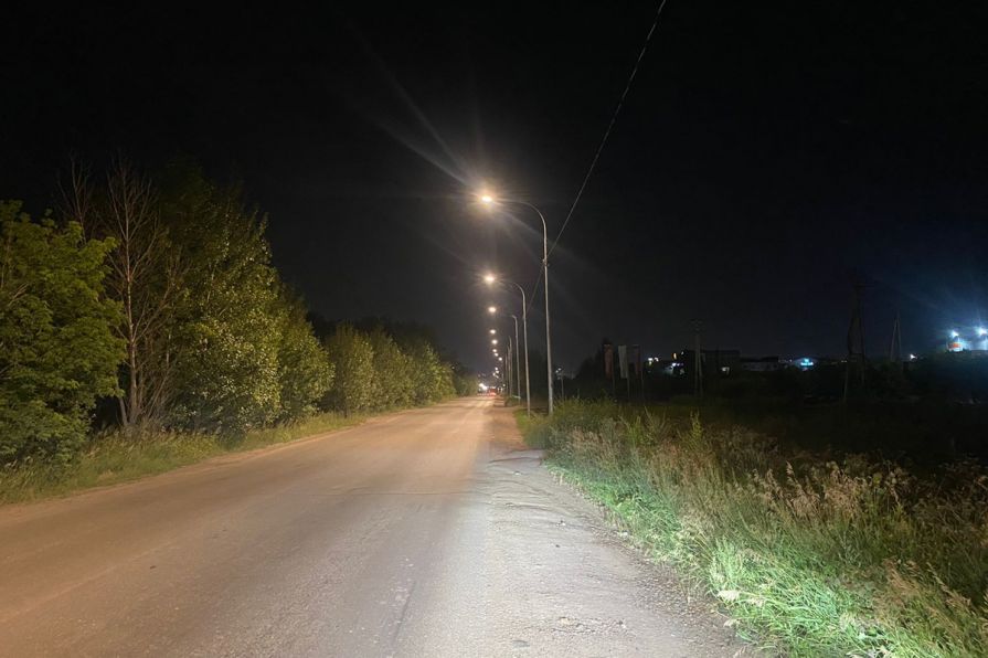 На восточном въезде в Красноярск впервые установили освещение 