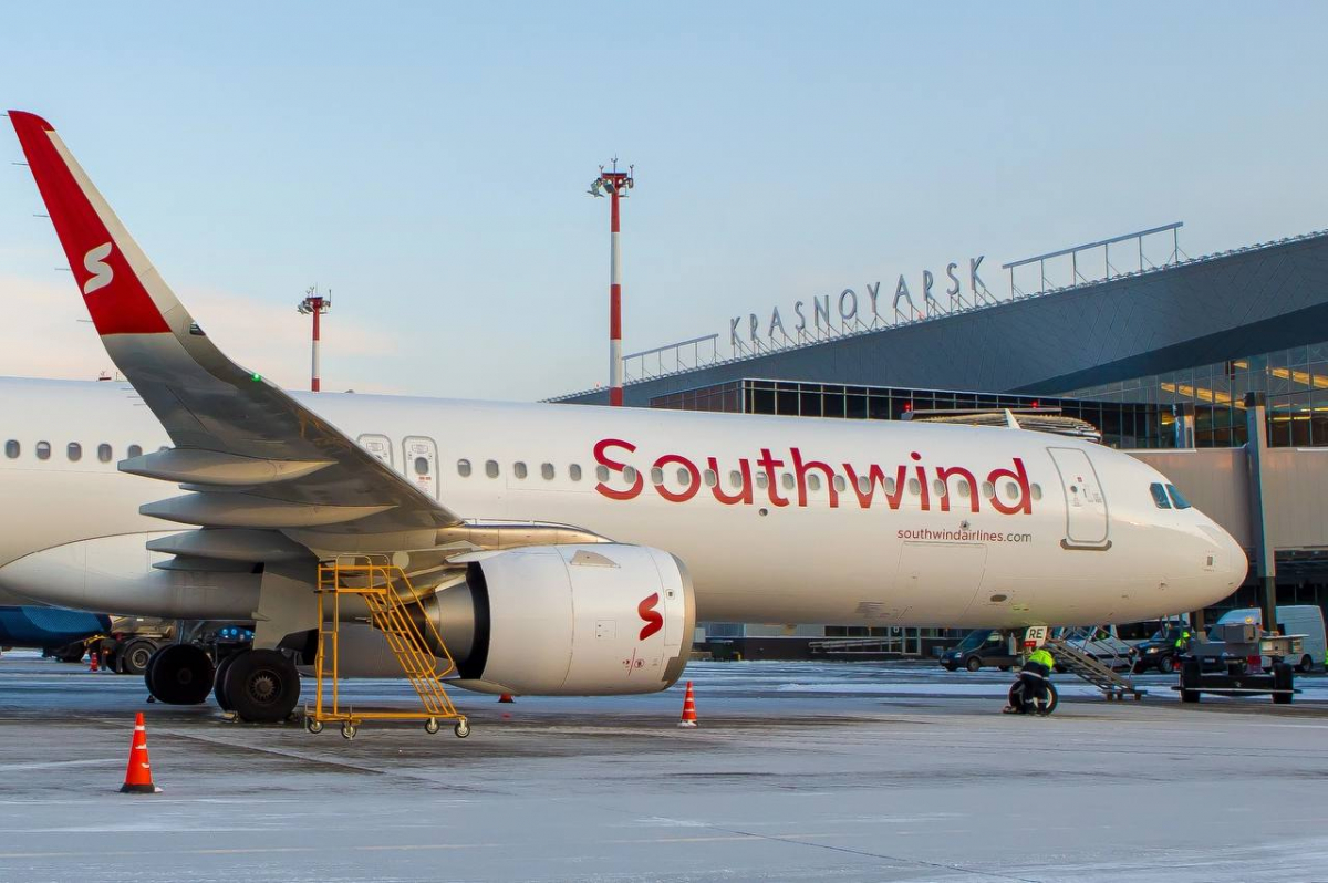 Первый рейс в Красноярск из Антальи совершила турецкая авиакомпания Southwind Airlines