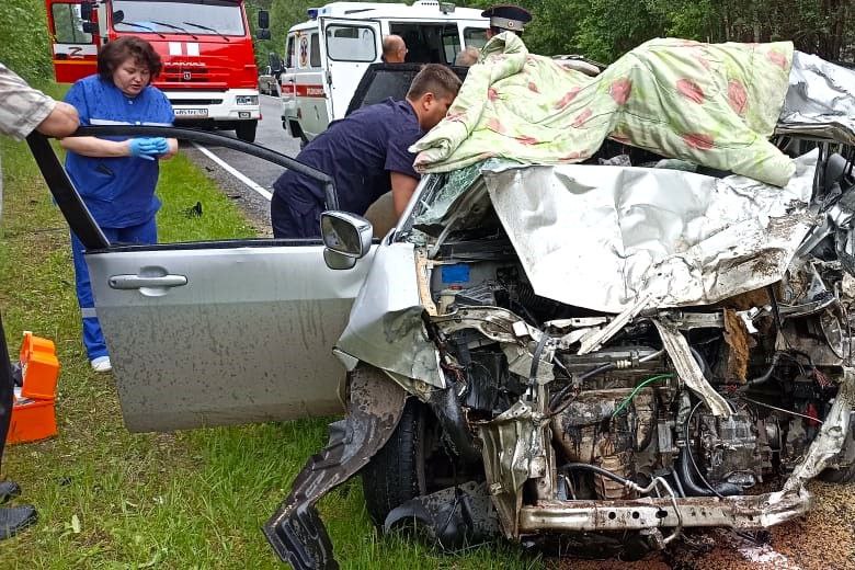 В аварии на трассе в Шушенское пострадали четверо человек