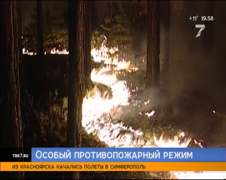 В Красноярском крае вводят особый противопожарный режим