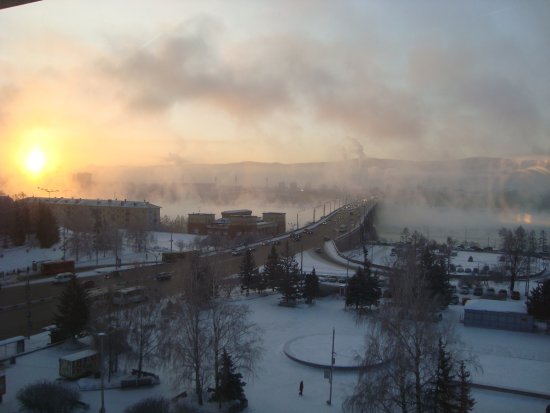 В морозном Красноярске сегодня введут еще и режим «черного неба» 