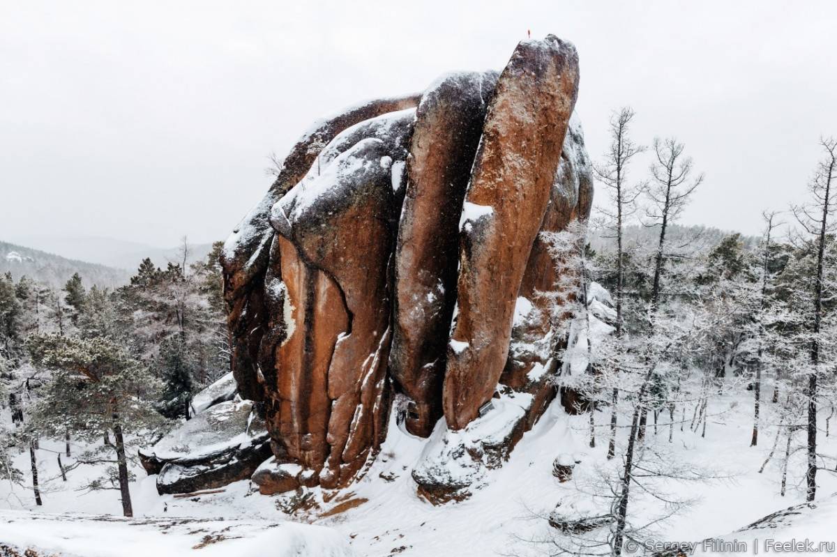 Красноярские столбы зима