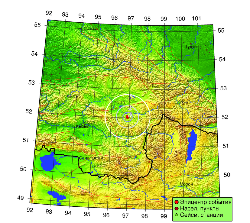 Землетрясение магнитудой 3,2 произошло 13 ноября на юге-востоке Красноярского края