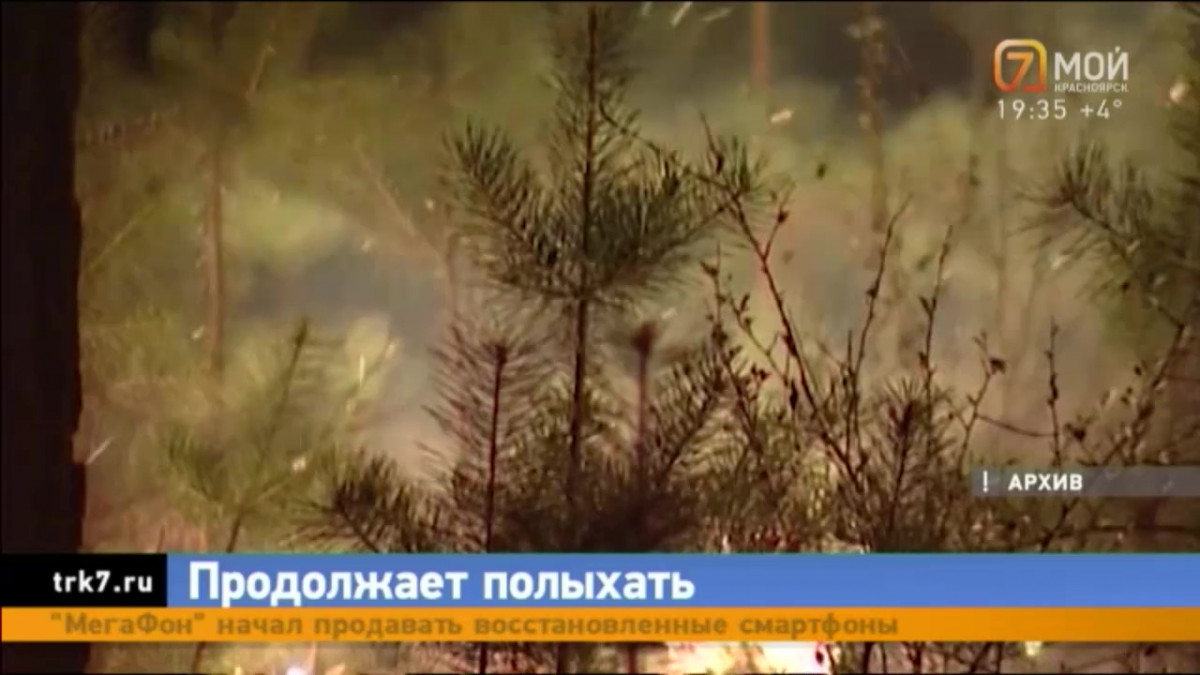 В Красноярском крае полыхают множество пожаров