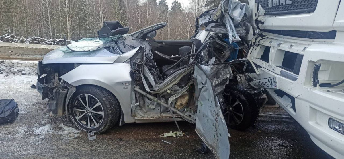 В ДТП на трассе Красноярск – Канск погибла водитель легковушки