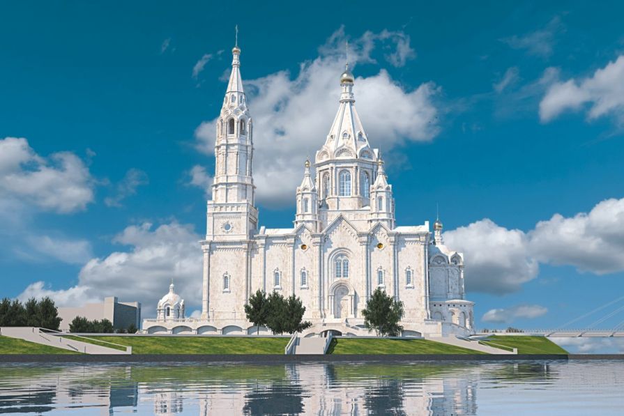 В Красноярске вернулись к идее построить большой каменный храм на Стрелке