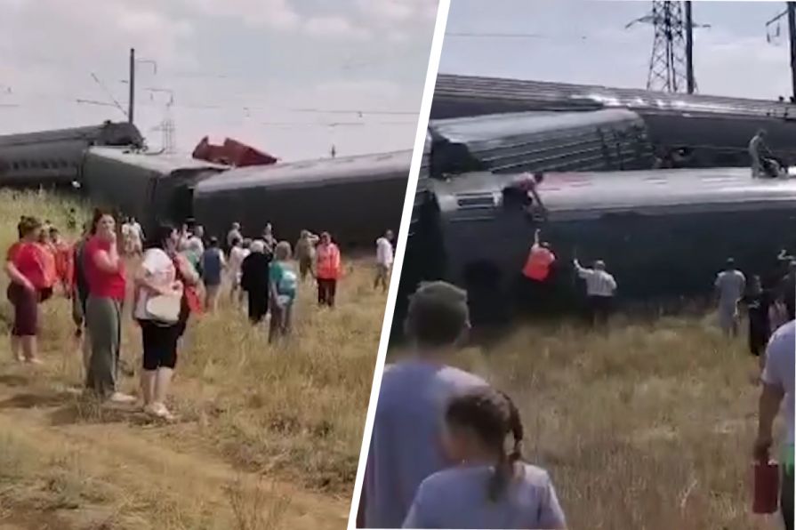 Пассажирский поезд перевернулся в Волгоградской области