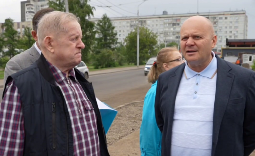 «Подайте на меня в суд»: мэр Красноярска отчитал подрядчика за медленный ремонт на Копылова