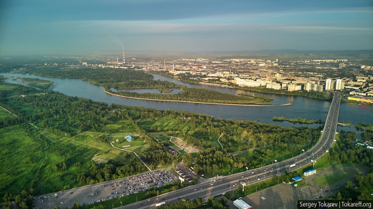 Фото Красноярска Сверху