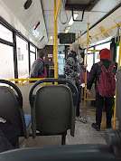 Десятая часть общественного транспорта не вышла на маршруты в Красноярске. Фото: 7 канал Красноярск, на фото: субботний рейс автобуса №52