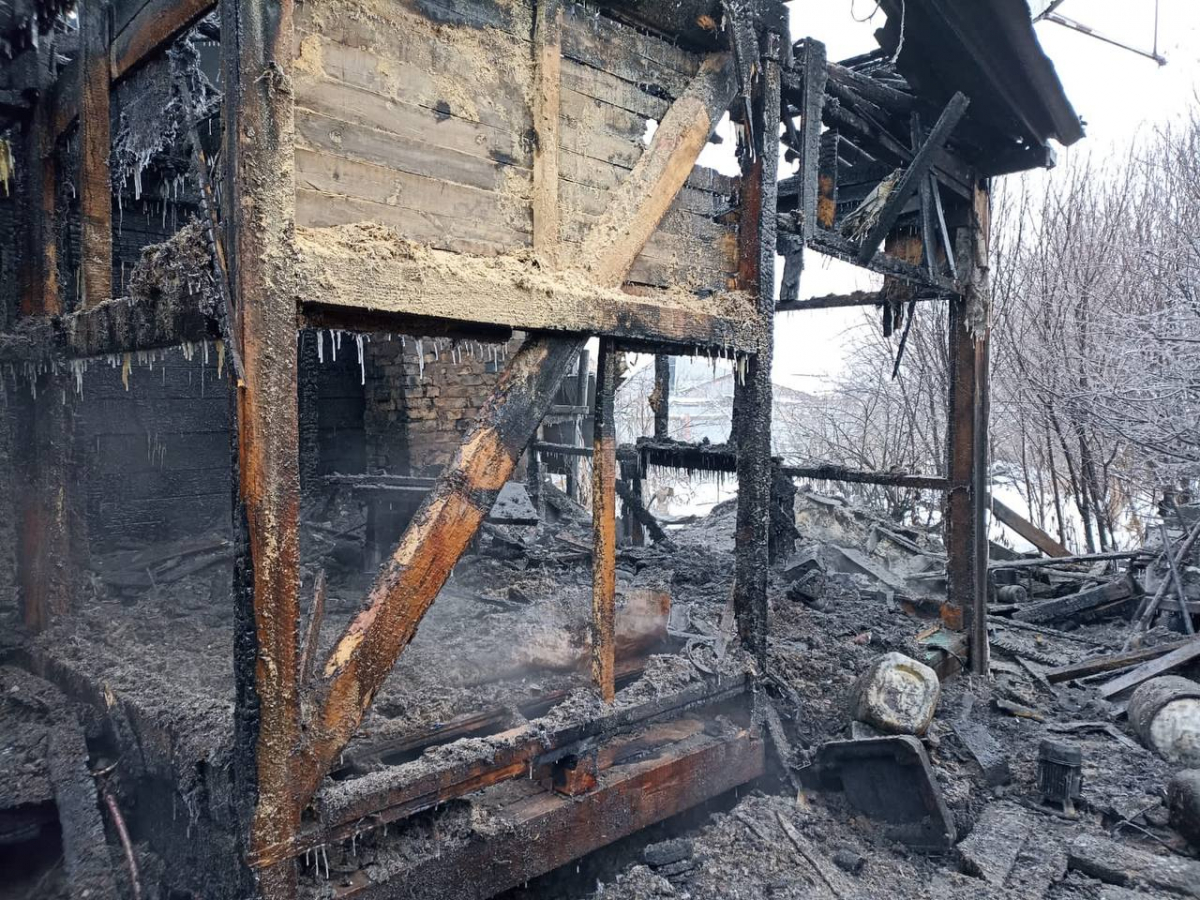 Огонь унес жизни женщины и ее сына в Шушенском районе — Новости Красноярска  на 7 канале