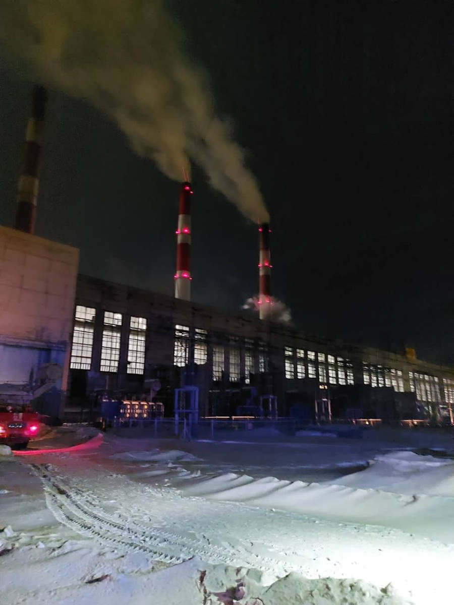 На Назаровской ГРЭС в Красноярском крае произошел пожар на площади 40 квадратных метров 