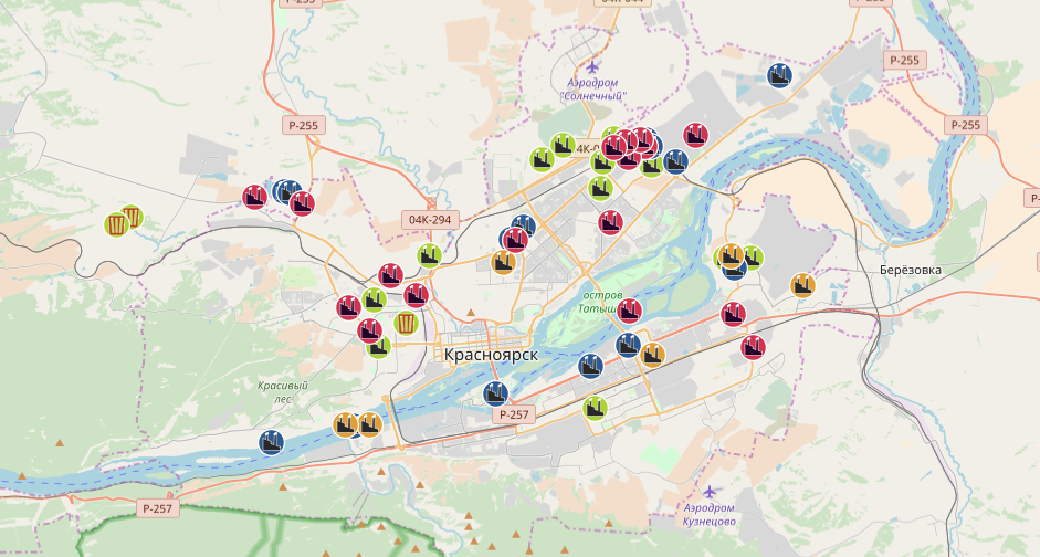 Экологическая интерактивная карта