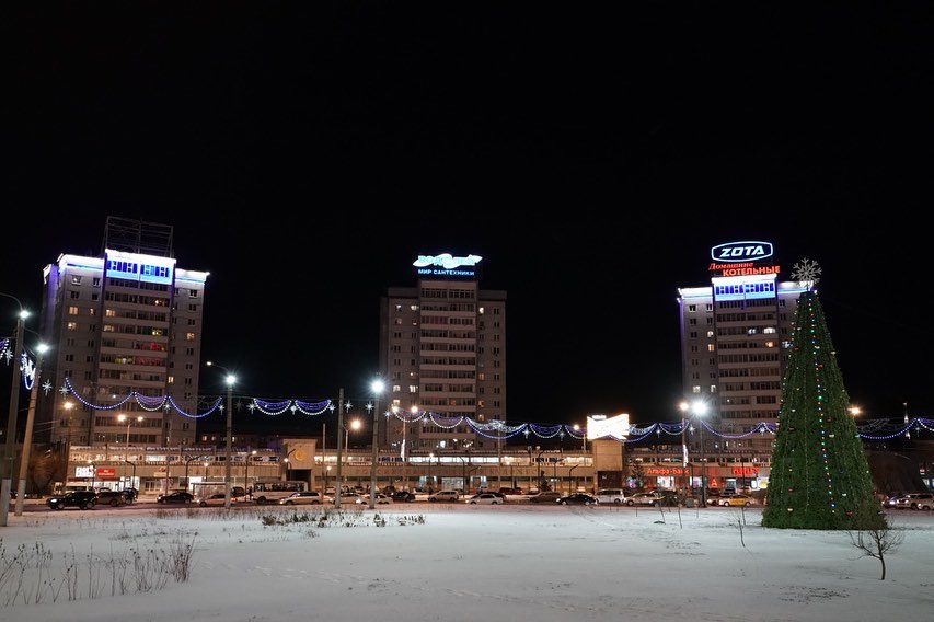 Новогодняя иллюминация в Красноярске - Сергей Ерёмин выложил фото в свой инстаграм