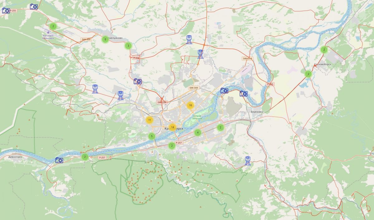 Новая карта расположения камер фиксации нарушений ПДД на дорогах Красноярского края.jpg