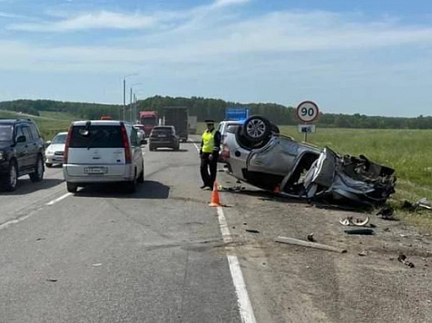 В Красноярском крае в смертельной аварии на трассе Р-255 «Сибирь» погибла женщина-пассажирка. Фото: МВД