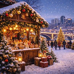 Открытие новогодних ярмарок в Красноярске: куда пойти зимой 2025 года