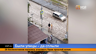 Красноярские дороги вновь затопило дождевыми лужами по колено
