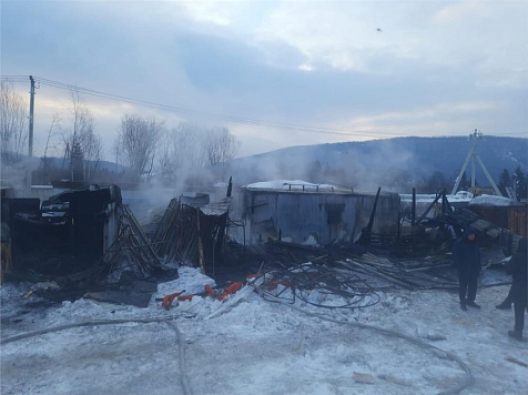 Четыре человека погибли в результате пожара в Красноярском крае. Фото: СК