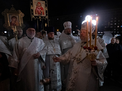 Красноярцы смогут посмотреть прямую трансляцию Пасхального богослужения в ночь на 16 апреля. Фото: Красноярская епархия Русской Православной Церкви