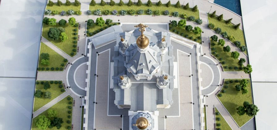 Строящийся собор на Стрелке получил постановление о виде участка от мэра