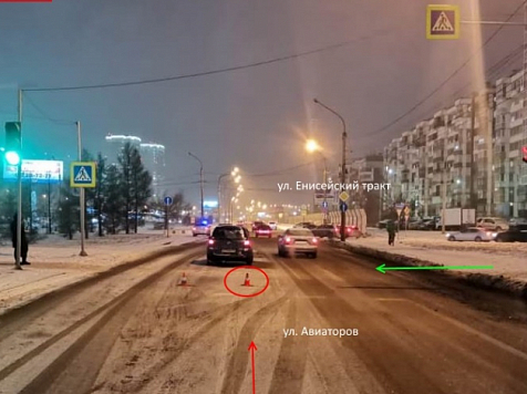 Пять ДТП с пешеходами, два из которых погибли, произошло в субботу в Красноярске. Фото: 24.мвд.рф