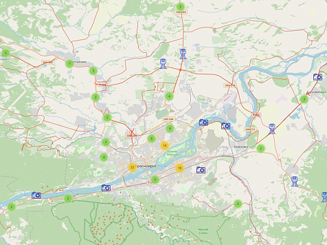 В Красноярском крае обновили карту фотовидеофиксации на дорогах. Фото: «КрУДор»