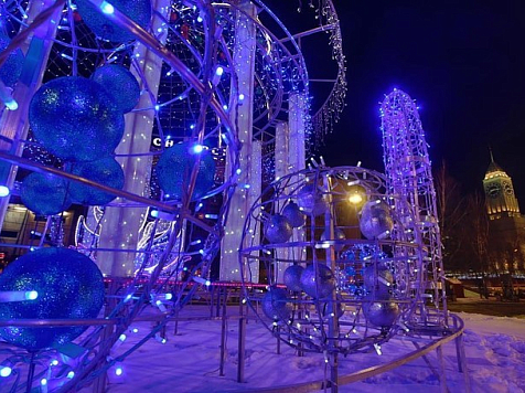 Мэр Красноярска показал новогоднюю иллюминацию города. Фото: https://www.instagram.com/eremin__krsk/?hl=ru