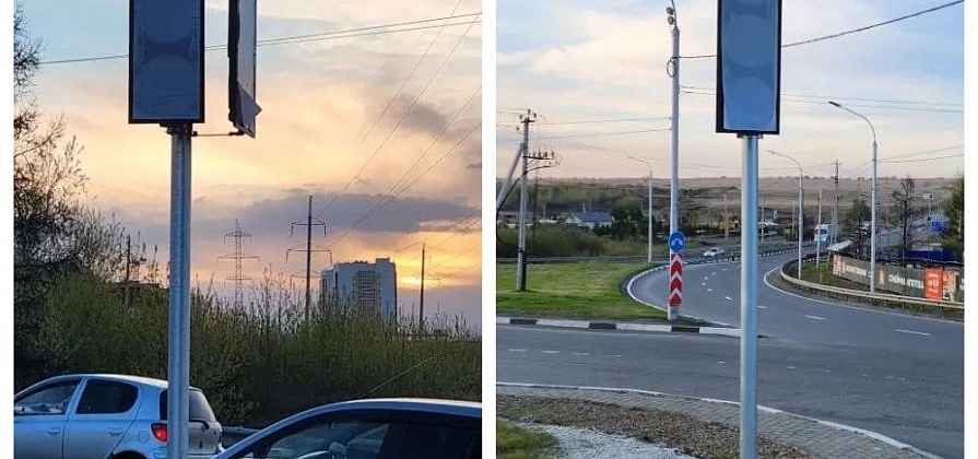 На кольце по улице Калинина в Красноярске установили светофоры для борьбы с пробкам