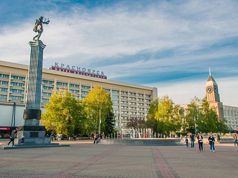 В Красноярске обустраивают места под платные стоянки. Фото: Владимир Корецкий / twitter.com/vova_ru