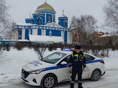 В Красноярске возле храмов запрещают парковку и проезд на время празднования Рождества. Фото: ГАИ по Красноярскому краю